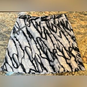 jamie sadock Black and White Printed Golf Skort